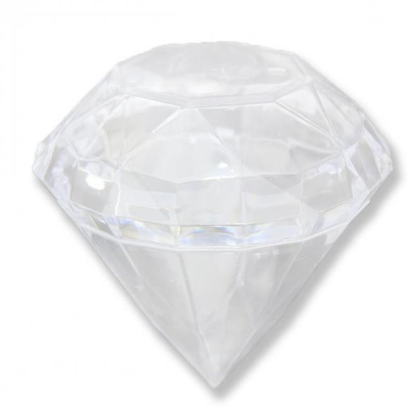 12 Adet 7x6,cm Elmas Plastik Kutu Piramit