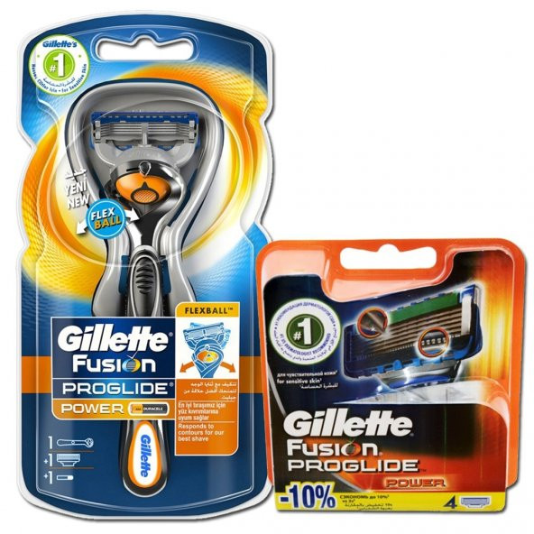 Gillette Fusion Proglide Power Flexball Tıraş Makinesi + 5 Yedek