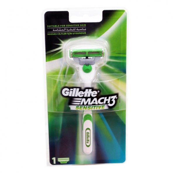 Gillette Tıraş Makinesi Mach-3 Sensitive 1Up Yeni Ambalaj