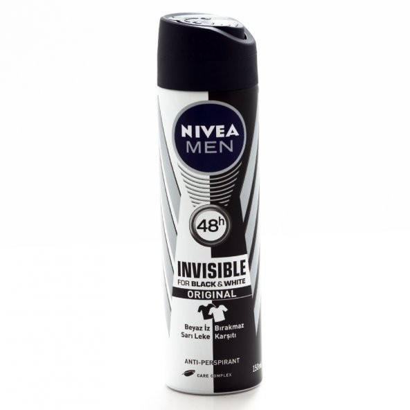 Nivea Deodorant Sprey Invisible Black&White Power 150ml.Erkek