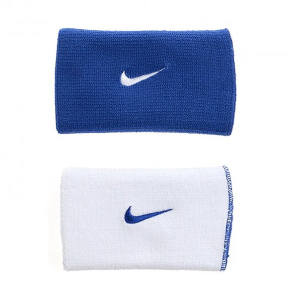 Nike Nike Dri-Fit Home & Away Mavi-beyaz Çift Taraflı Bileklik N.