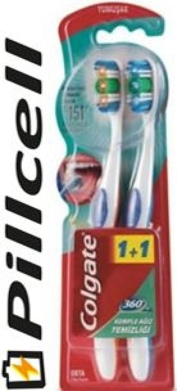 Colgate Diş Fırçası 360 Komple Ağız Temizliği 1+1