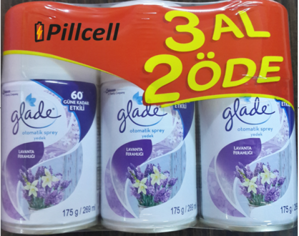 Glade Otomatik Oda Sprey 3 Al 2 Öde Yedek Lavanta Tazeliği Oda Kokusu - 2