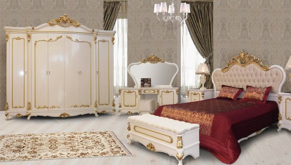 Hansoy Beyaz Klasik Yatak Odası