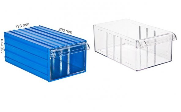 Hipaş 500-A Plastik Çekmeceli kutu 13x23x10 cm 6 Lı PAKET