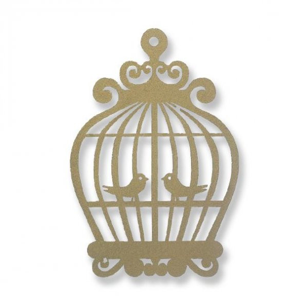 50 Adet 7x10cm Ahşap Kuş Kafesi Süs - 2
