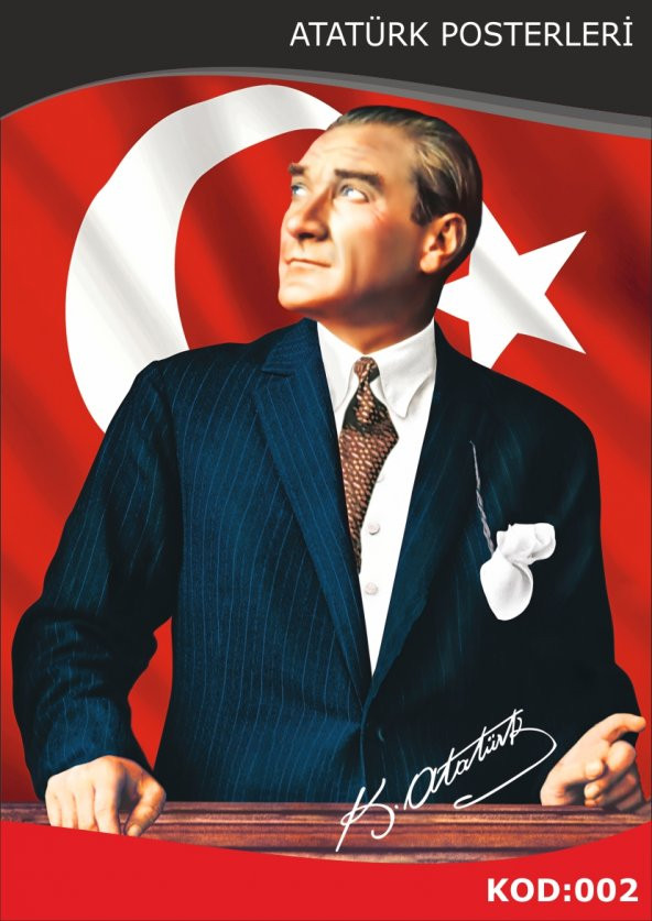 Atatürk Resmi Raşel Kumaş 300x450