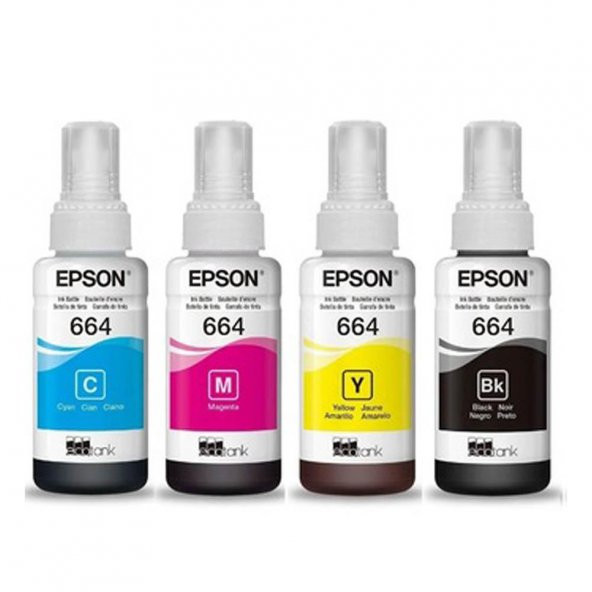 Epson L300, L310, L355, L365, L455 Orjinal Mürekkep 4 renk