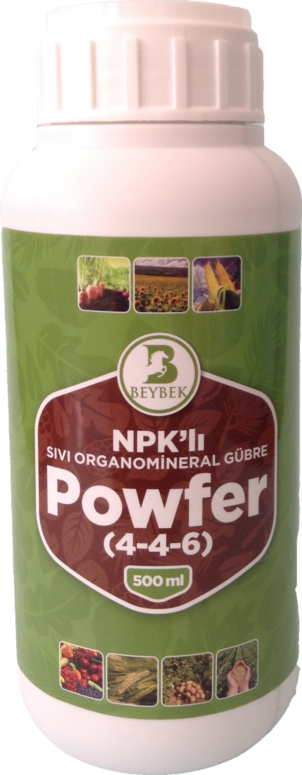 Beybek Powfer Sıvı Organomineral Gübre 500 ml (Çiçek Gübresi)