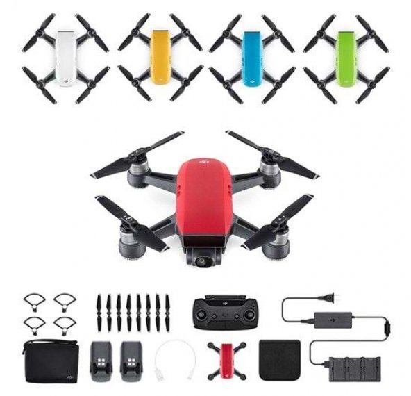 DJI SPARK Fly More Combo Drone Lava RED SPARK-COMBO-R