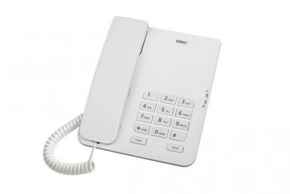 KAREL KAREL Kablolu Masaüstü Beyaz Telefon TM-140-BEYAZ
