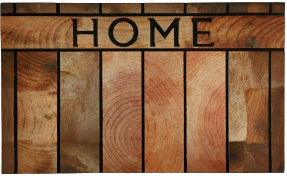 Giz Home Mozaik Home Wood Pvc İç ve Dış Kapı Önü Paspası