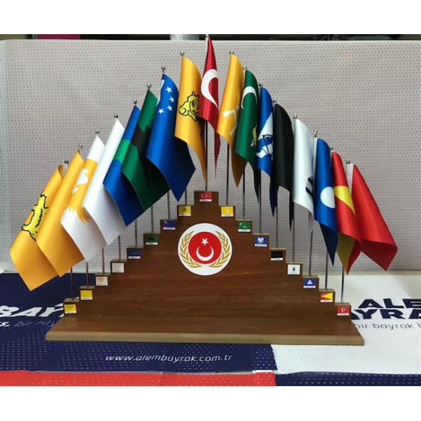 17 Li Türk İmparatarolukları Bayrak Seti - 3