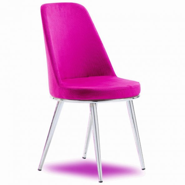 Mavievim Mutfak Sandalyesi (Kumaş) Sandalye Fuşya