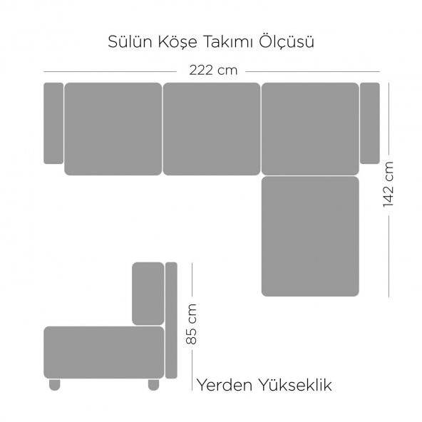 GAGA MOBİLYA  SÜLÜN KÖŞE TAKIMI (SAG-SOL) - 10