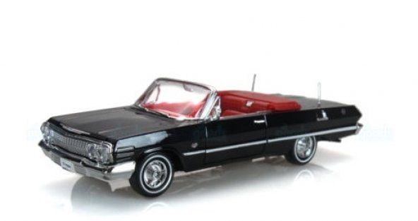 1:24 Welly 1963 Chevrolet İmpala Klasik Metal Araba - 1