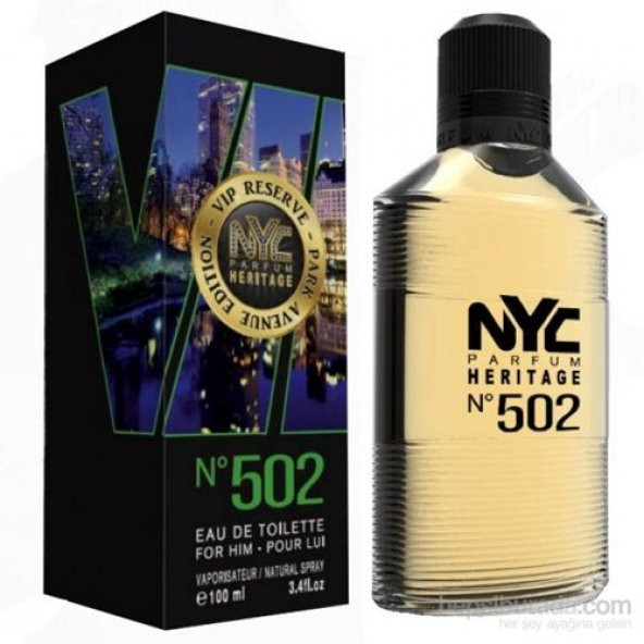 Nyc Park Avenue Vip Reserve No:502 For Him EDT 100 ml