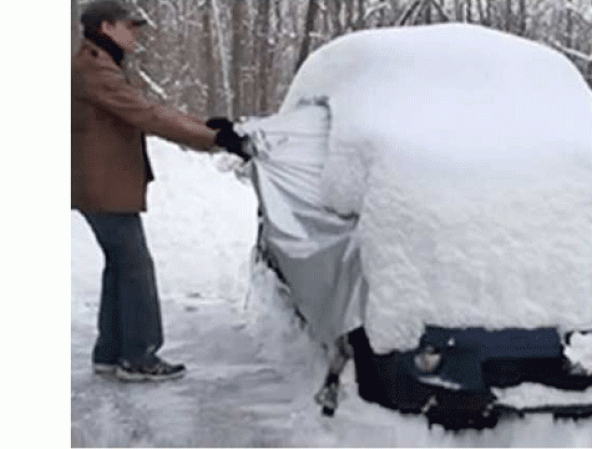 Araç Ön Arka Cam Kar Güneş Koruyucu Tam Boy Branda - 3