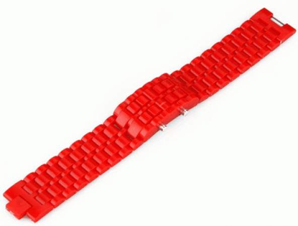 Renkli Samurai Led Kol Saati - Kırmızı