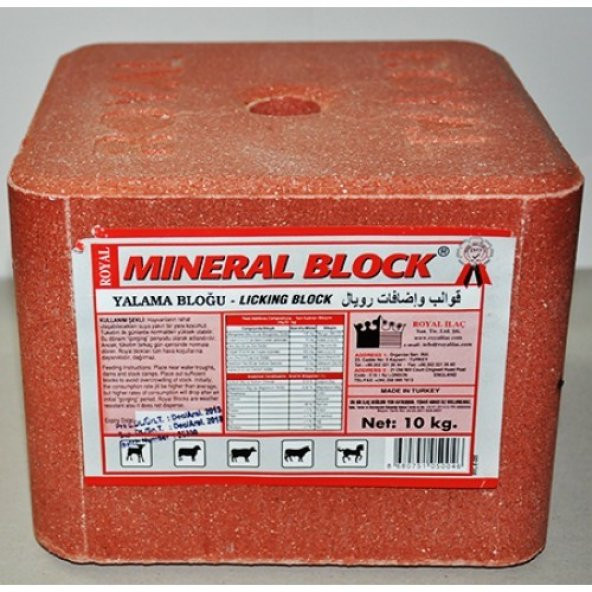 Royal Mineral Blok Yalama Taşı 10 kg x 2 adet