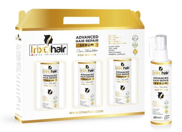 Trixohair Saç Dökülmesine Karşı Saç Bakım Serumu Kadınlar İçin - 60 ml x 3 Adet