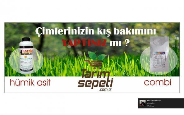 tarımsepeti ÇİMLERİNİZ İÇİN KIŞ BAKİM SETİ