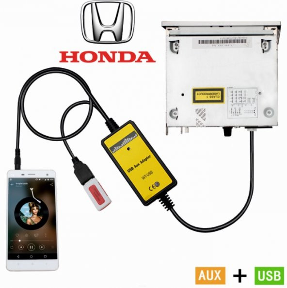 HONDA USB SD AUX Aparatı 2006-2014 2,4 PİN