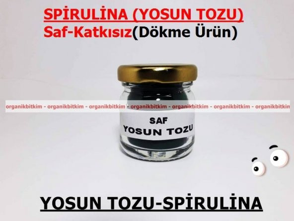 Yosun Tozu - Spirulina (Mavi-Yeşil Alg) 100gr Doğal Taze
