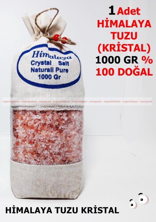 Himalaya Tuzu (Kristal)Berrak,Pembe Orjinal 1000 gr