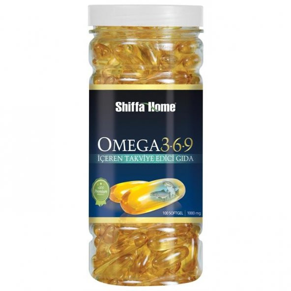 Shiffa Home(aksuvital)omega 3 6 9 Balık Yağı 1000 mg 100 adet