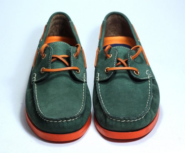 Nubuk Deri Erkek Yeşil Ayakkabı