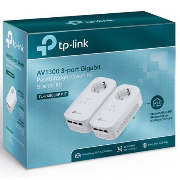 TP-Link TL-PA8030PKIT 1200Mbps Wi-Fi Powerline