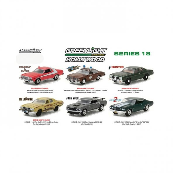Greenlight John Wick 2 Araba 1970 Chevrolet Chevelle SS 396 1:64 - 8
