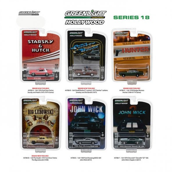 Greenlight John Wick 2 Araba 1970 Chevrolet Chevelle SS 396 1:64 - 7