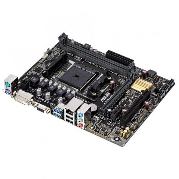 ASUS A68H-MK DDR3 SATA3 DVI PCIe 16X v3.0 FM2 ATX - 3