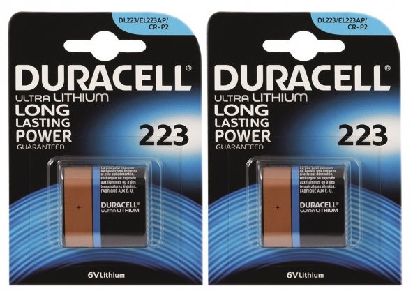 Duracell Ultra Lityum 223 6V Pil 2 Adet
