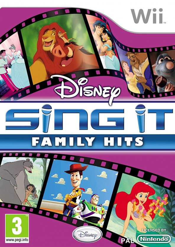 Sing İt Family Hits Nintendo Wii Oyun Disney