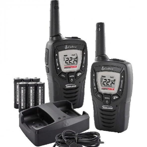 Aselsan MT-690 Pmr El Telsizi 2li Paket Şarjlı Pil Seti+Masa Üstü Şarj Cihazı 8 km - 1