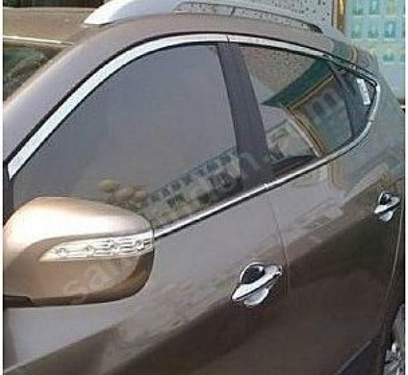 Hyundai ix35 cam çerçevesi kenar çıtası krom tamtur 16 parça