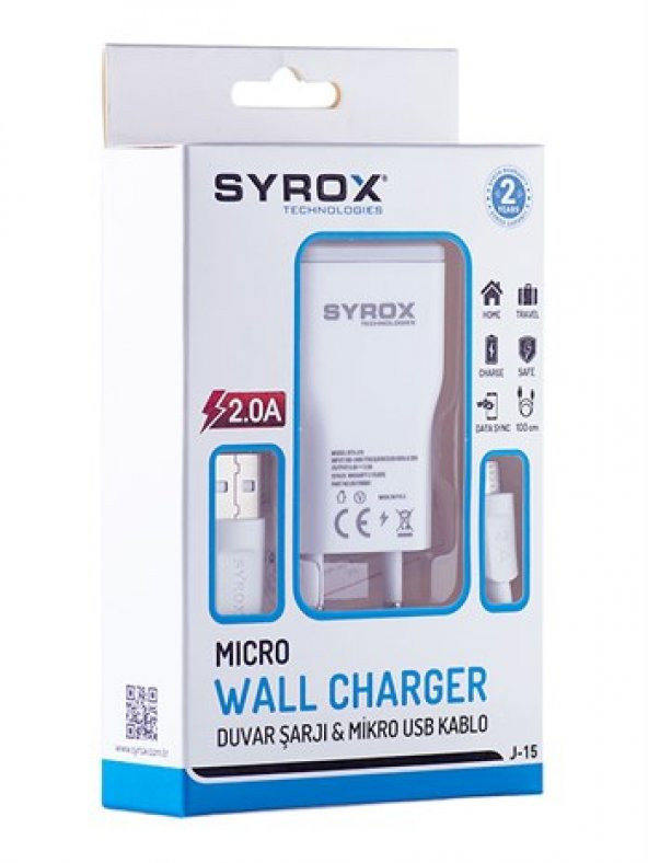 Syrox Syrox Cep Telefonu Şarj Aleti 2Amp. - Syx-J15