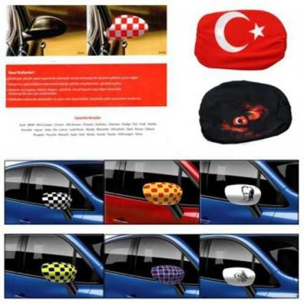 Oto Araba Araç Ayna Kılıfı Fenerbahçe Galatasaray TS Kılıf
