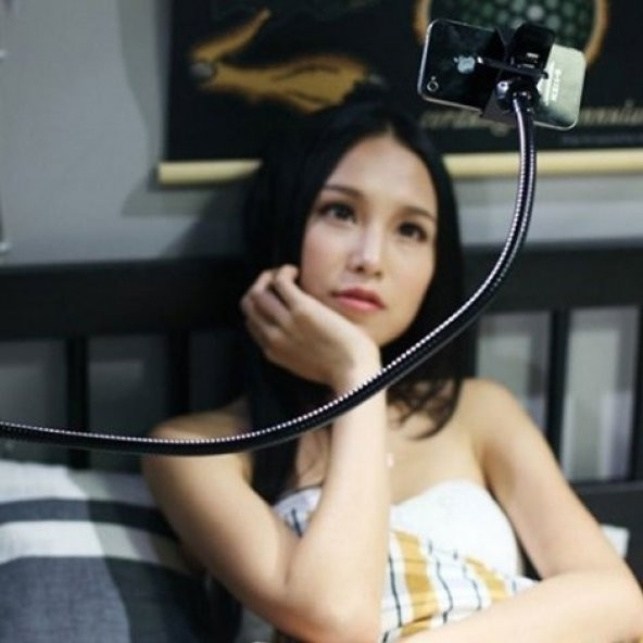 Akrobat Mandallı Telefon Tutucu 60cm Uzun Spiral Oynar Başlıklı - 4