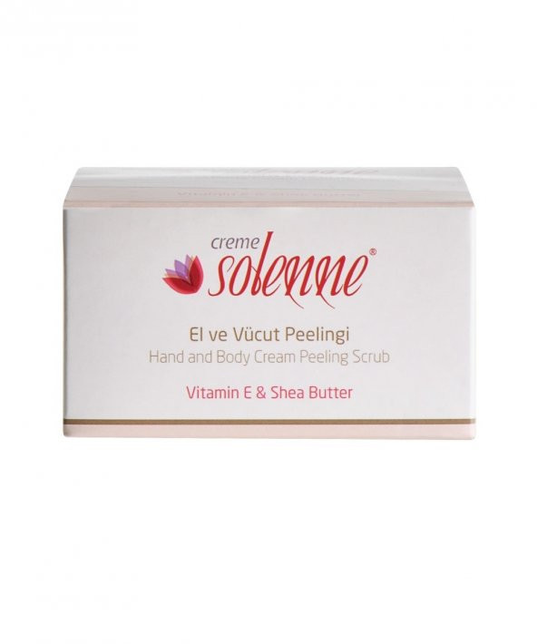 ARINDIRAN, NEMLENDİREN SOLENNE EL VE VÜCUT PEELİNGİ 150ML