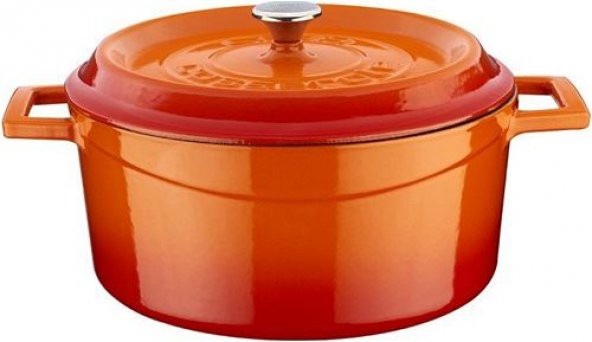 LAVA 24 cm TENCERE YUVARLAK 24CM TRENDY DERIN-KIRMIZI RENK - 2