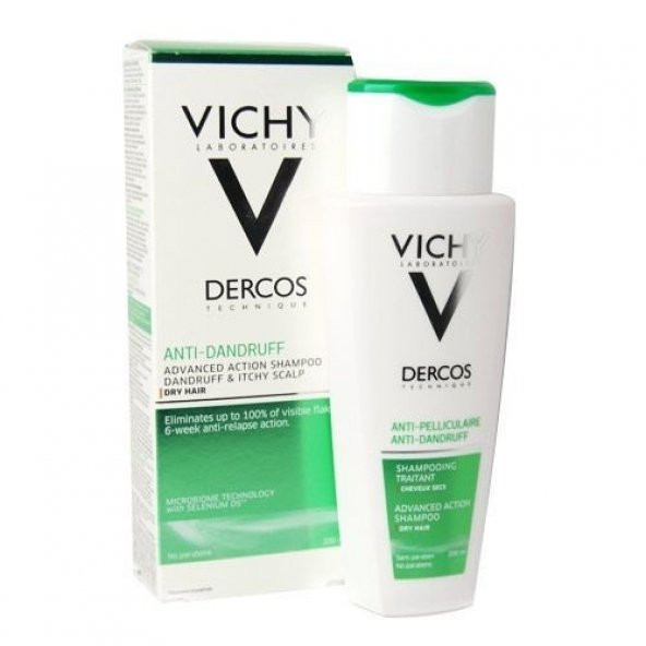 Vichy Dercos Kepek Karşıtı Şampuan ( Kuru saçlar için) 200ml