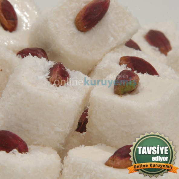 Antep Fıstıklı Beyaz Lokum (1000 gr) - 2