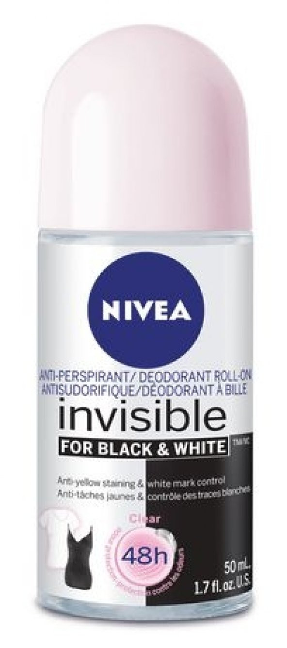 NIVEA Invisible for Black and White Anti-Perspirant Roll-On 50 mL