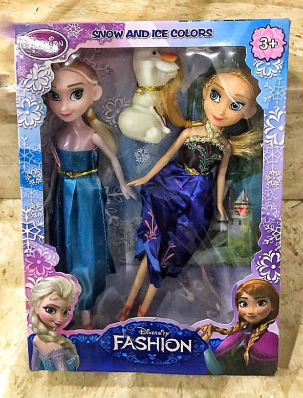 Frozen Karlar Ülkesi Anna ve Elsa Oyuncak Et Bebek 30cm