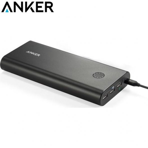 Anker PowerCore+ 26800 mAh Premium Powerbank 3.A Taşınabilir Hızlı Şarj Aleti Cihazı