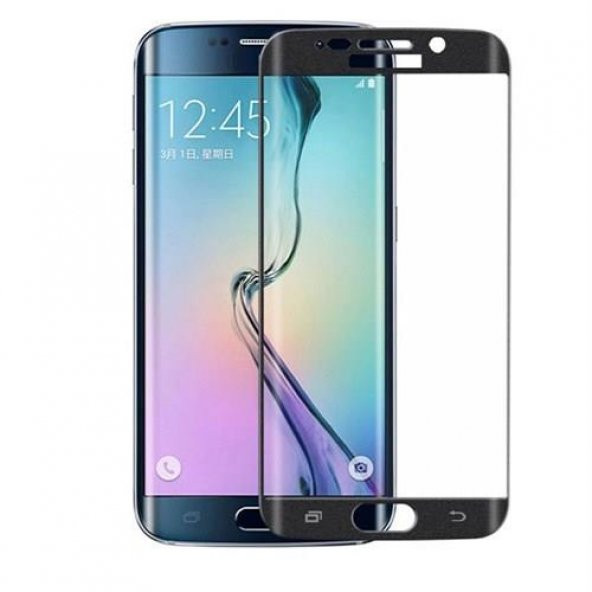 Samsung Galaxy S6 5D 3D Kavisli Kırılmaz Cam Tam Kaplama Ekran Ko